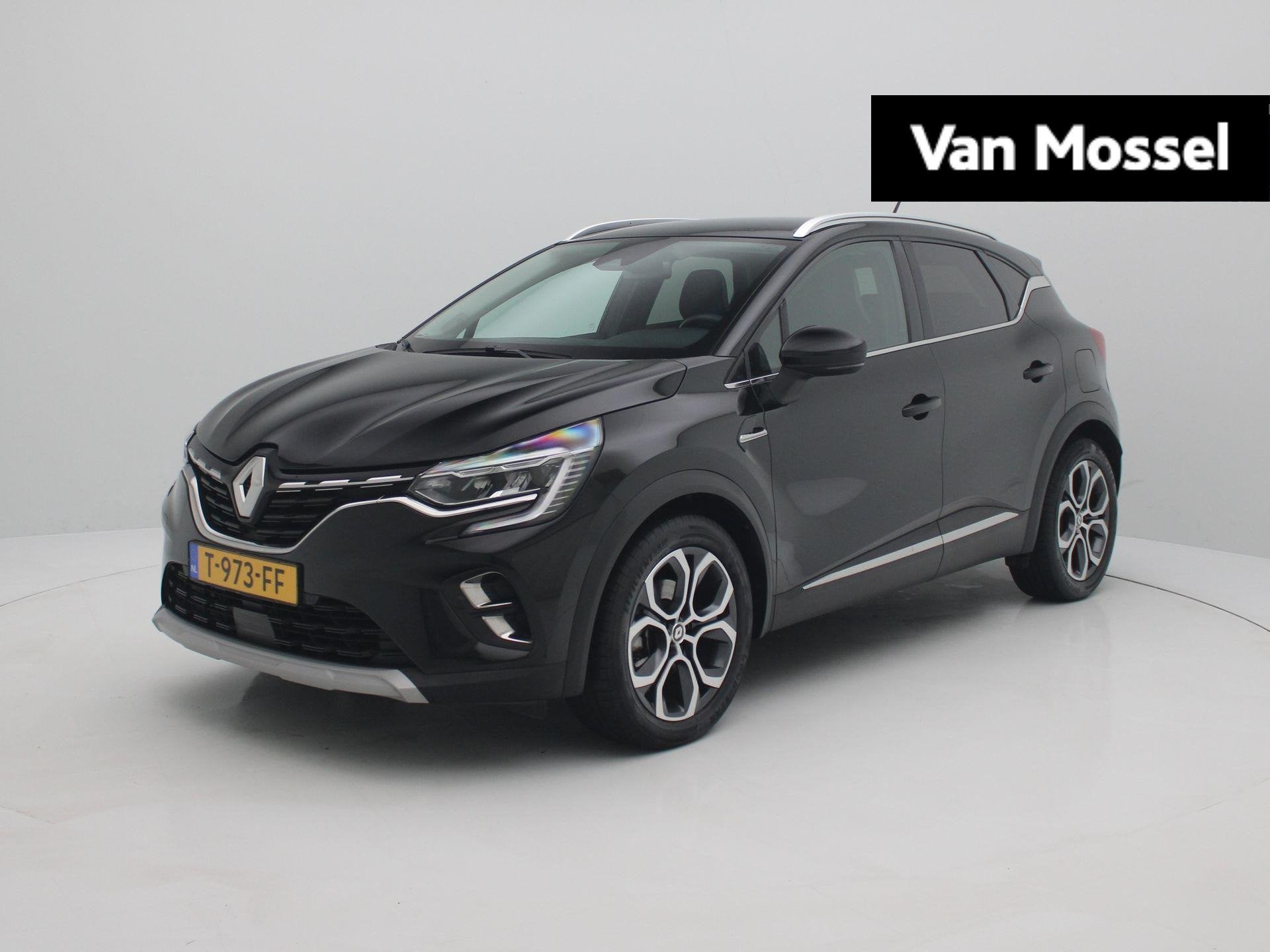 Renault Captur E-Tech Plug-in Hybrid 160 Intens | EASY LINK, Auto's, Gebruikt, 4 cilinders, Leder en Stof, Zwart