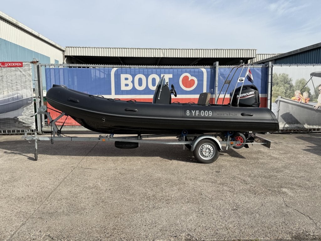 Brig Falcon 500L Mercury 60pk + trailer bj. 2022, Watersport en Boten, Rubberboten, Gebruikt, 2 m, Benzine, 5 m