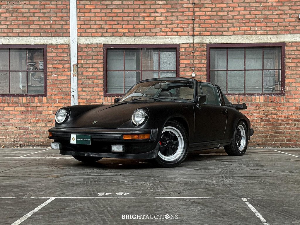 Porsche 911 Targa SC 3.0 (bj 1982), Auto's, Cabriolet, Zwart, Bedrijf, 2 stoelen
