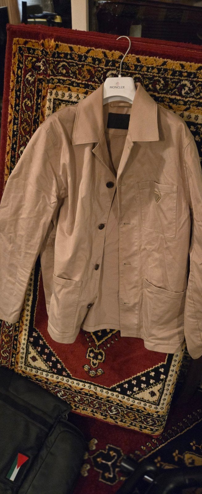 Prada jas beige maat 48 (M), Kleding | Heren, Maat 48/50 (M), Beige, Ophalen of Verzenden, Zo goed als nieuw