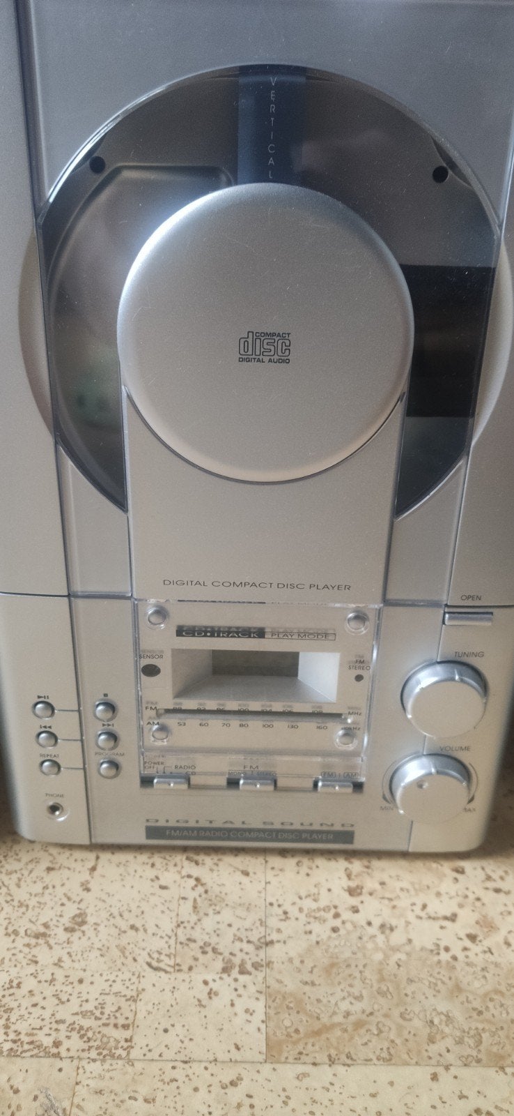 Compacte Philips microset met CD-speler en radio, Ophalen, Philips, Gebruikt, Cd-speler