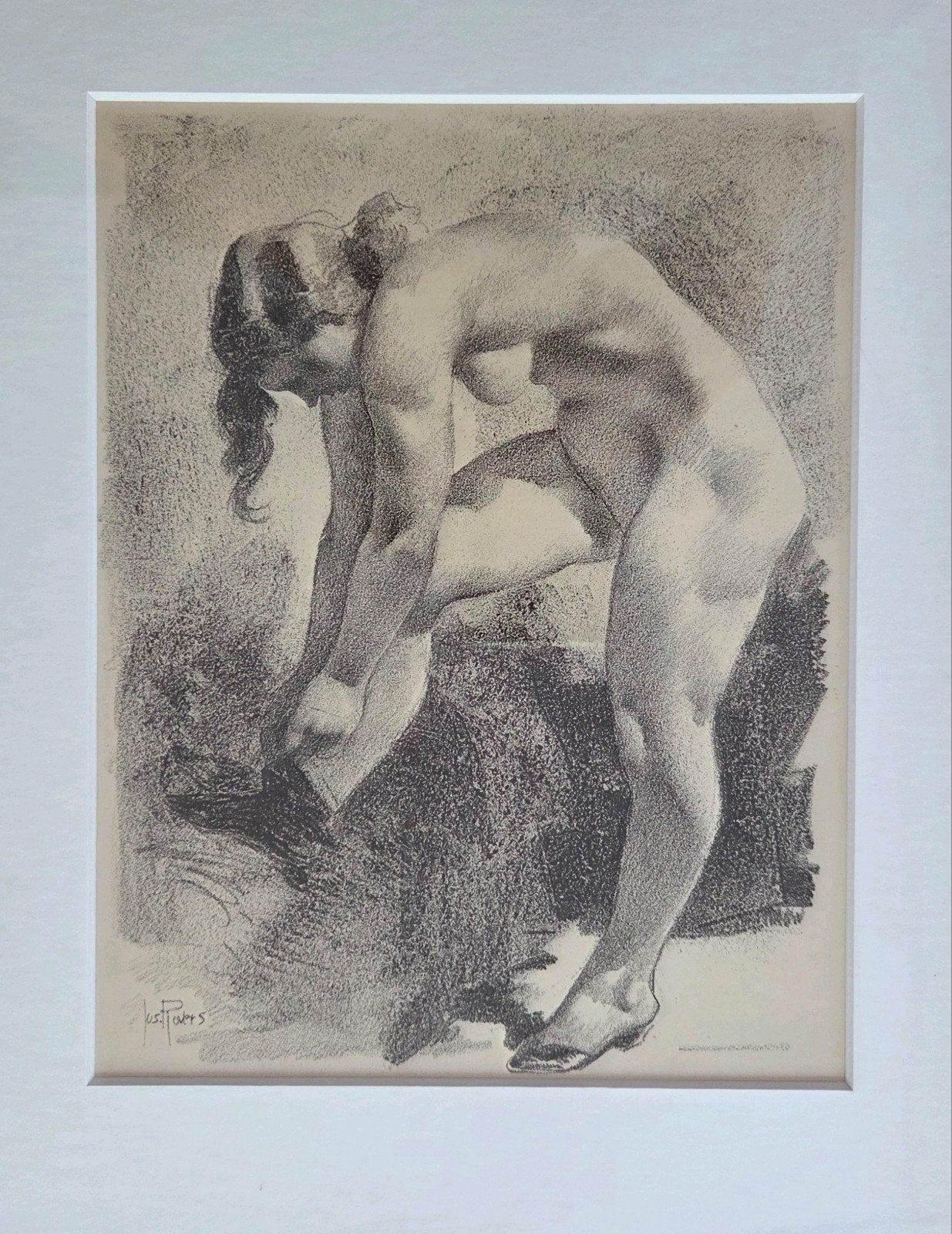 Jos Rovers. Naakt. Model. Litho uit 1939., Antiek en Kunst, Ophalen of Verzenden