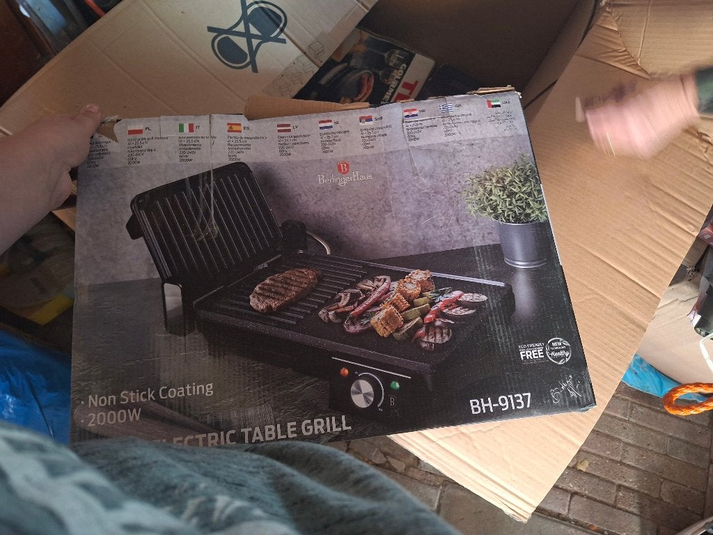 bakplaat, Witgoed en Apparatuur, Grillplaten, Ophalen, Nieuw, Tafelgrill