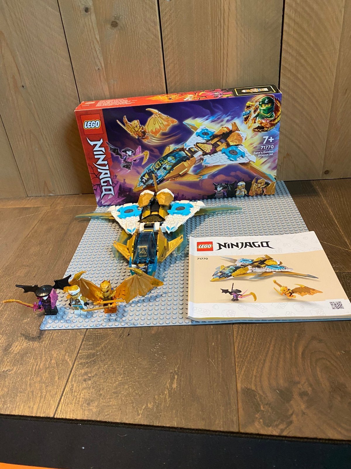71770 - Lego Ninjago Zan’s Golden Dragon Jet, Ophalen of Verzenden, Zo goed als nieuw
