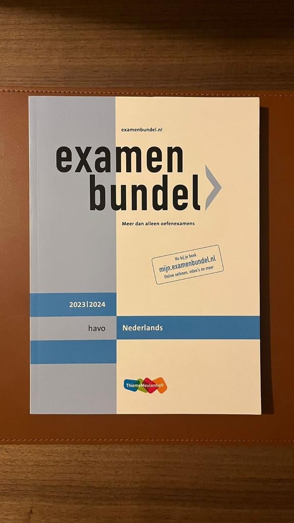 Examenbundel Nederlands havo 2023/2024, ThiemeMeulenhoff, Zo goed als nieuw, Alpha, HBO