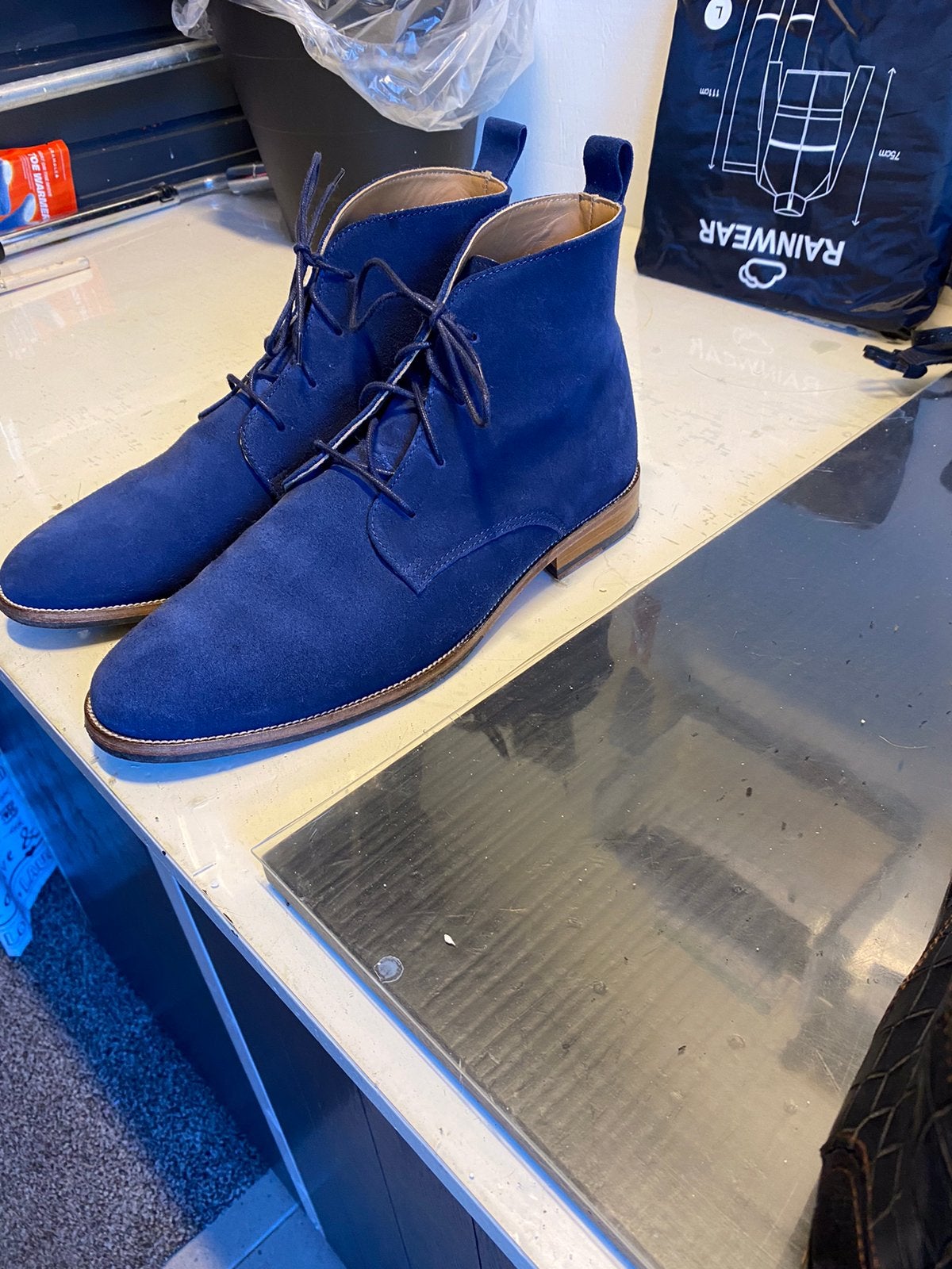 Herenschoenen maat 45 merk: Bobbies, Ophalen, Zo goed als nieuw, Blauw