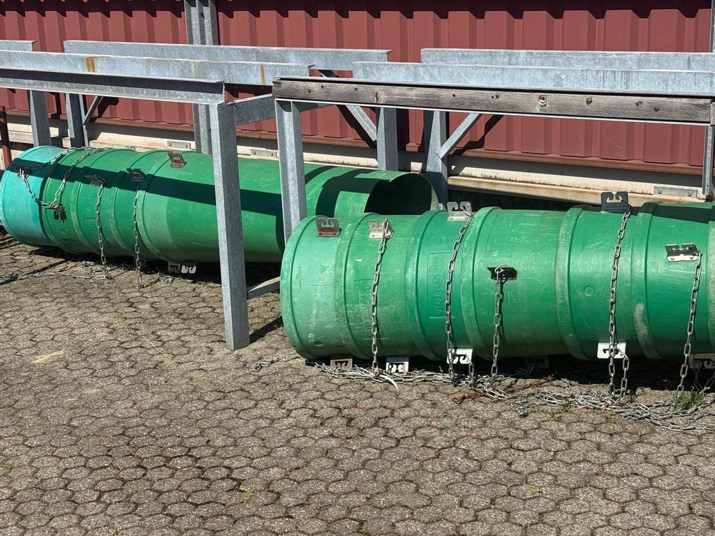 Stortkokers / valpijp met ophangbeugel, Ophalen, Gebruikt