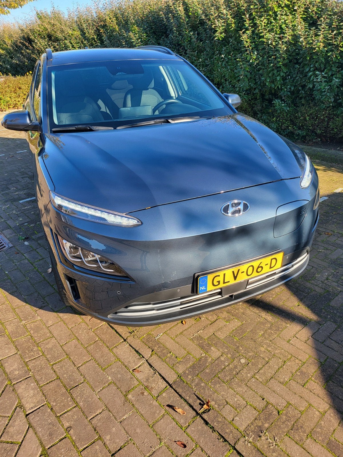 Hyundai Kona EV 64kwh 2022 dealer onderh 96.5% SOH, 14 kWh, Blauw, Elektrisch, 420 min