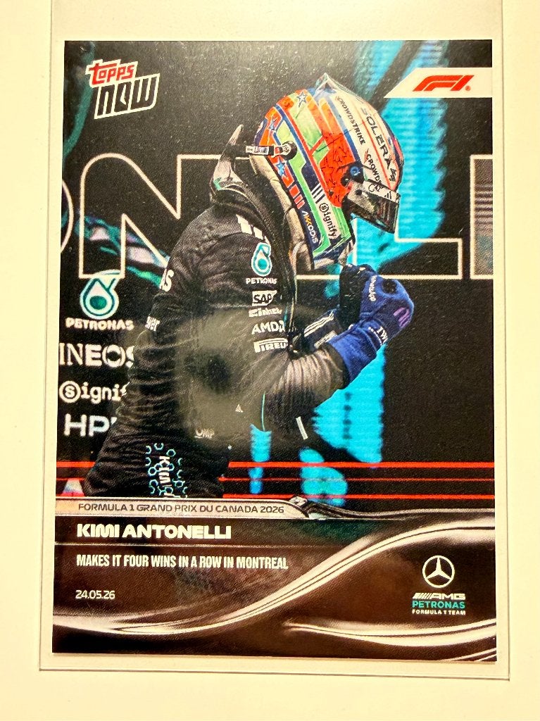 Topps Now F1 Kimi Antonelli Canada GP 2026 Kaart, Verzenden, Zo goed als nieuw, Formule 1