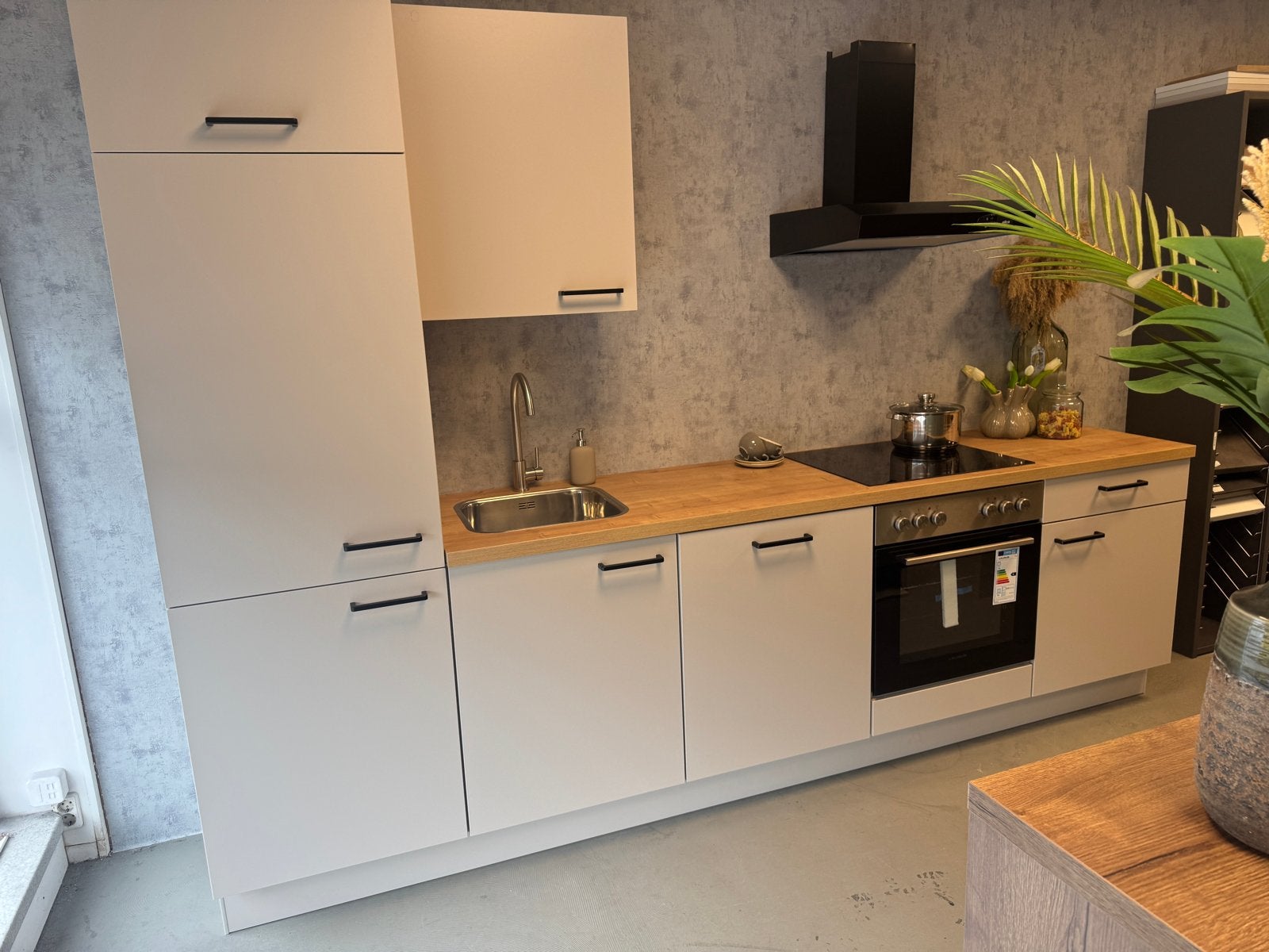 Complete Basic-Line keuken 3 meter met 5 apparaten, Overige kleuren, Nieuw, Enkelwandige keuken, Ophalen of Verzenden