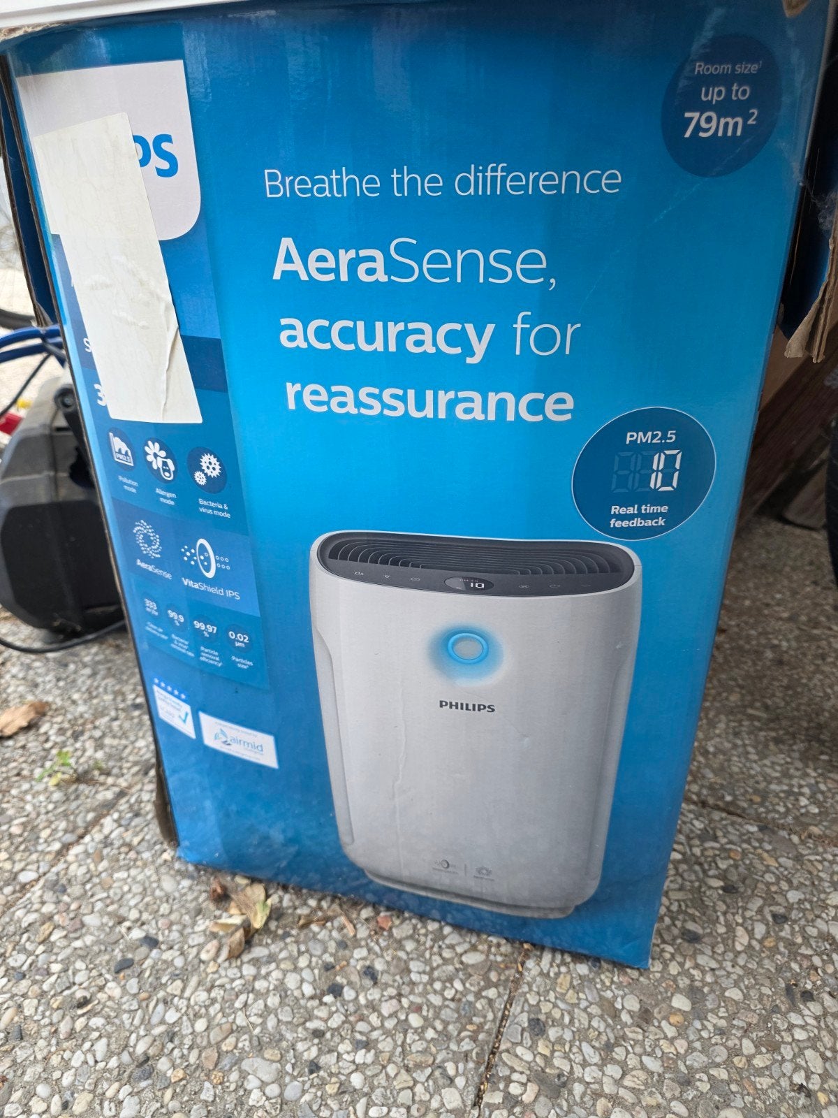 Philips AeraSense Luchtreiniger - Tot 79m², Ophalen of Verzenden, Gebruikt, Luchtreiniger