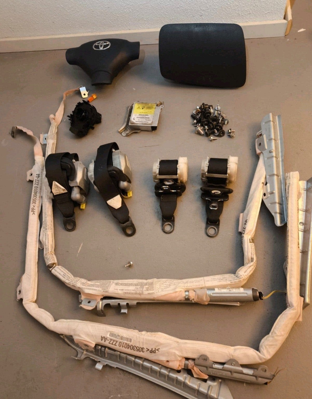 Toyota Aygo airbags + gordels srs 04 /sleepring 2006-2014, Ophalen of Verzenden, Toyota