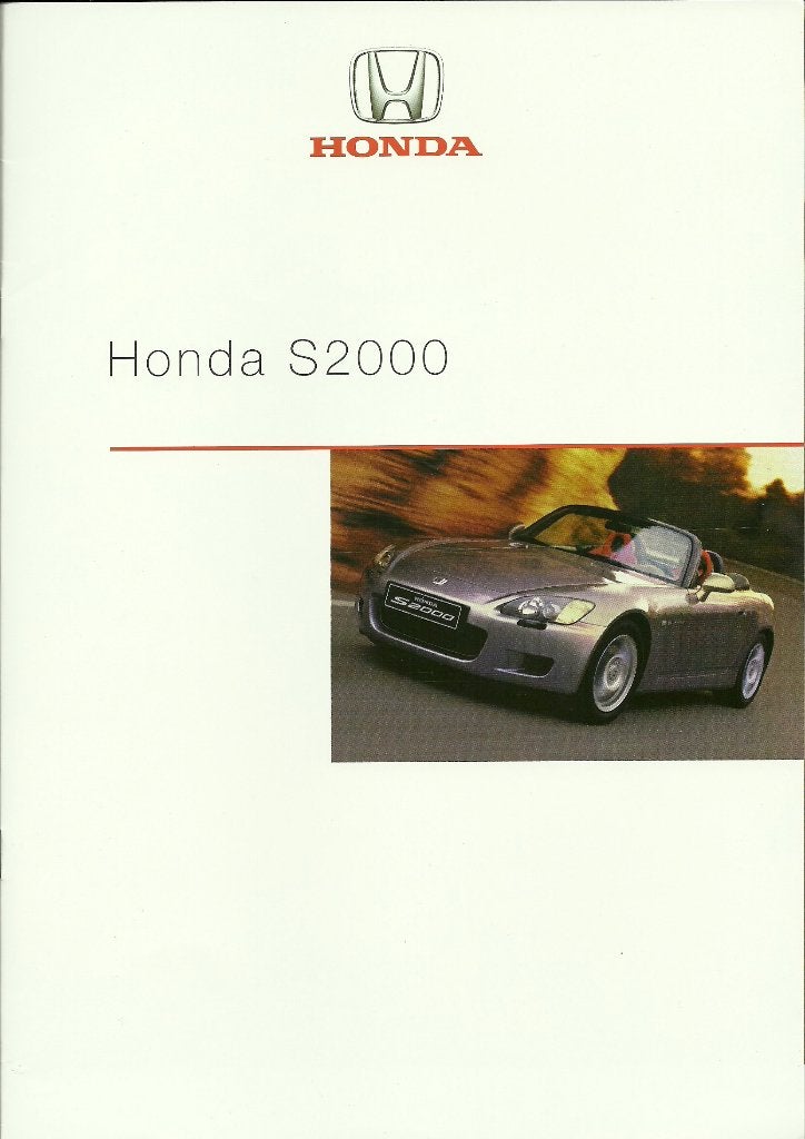Honda S2000 roadster folders, Ophalen of Verzenden, Gelezen, Honda