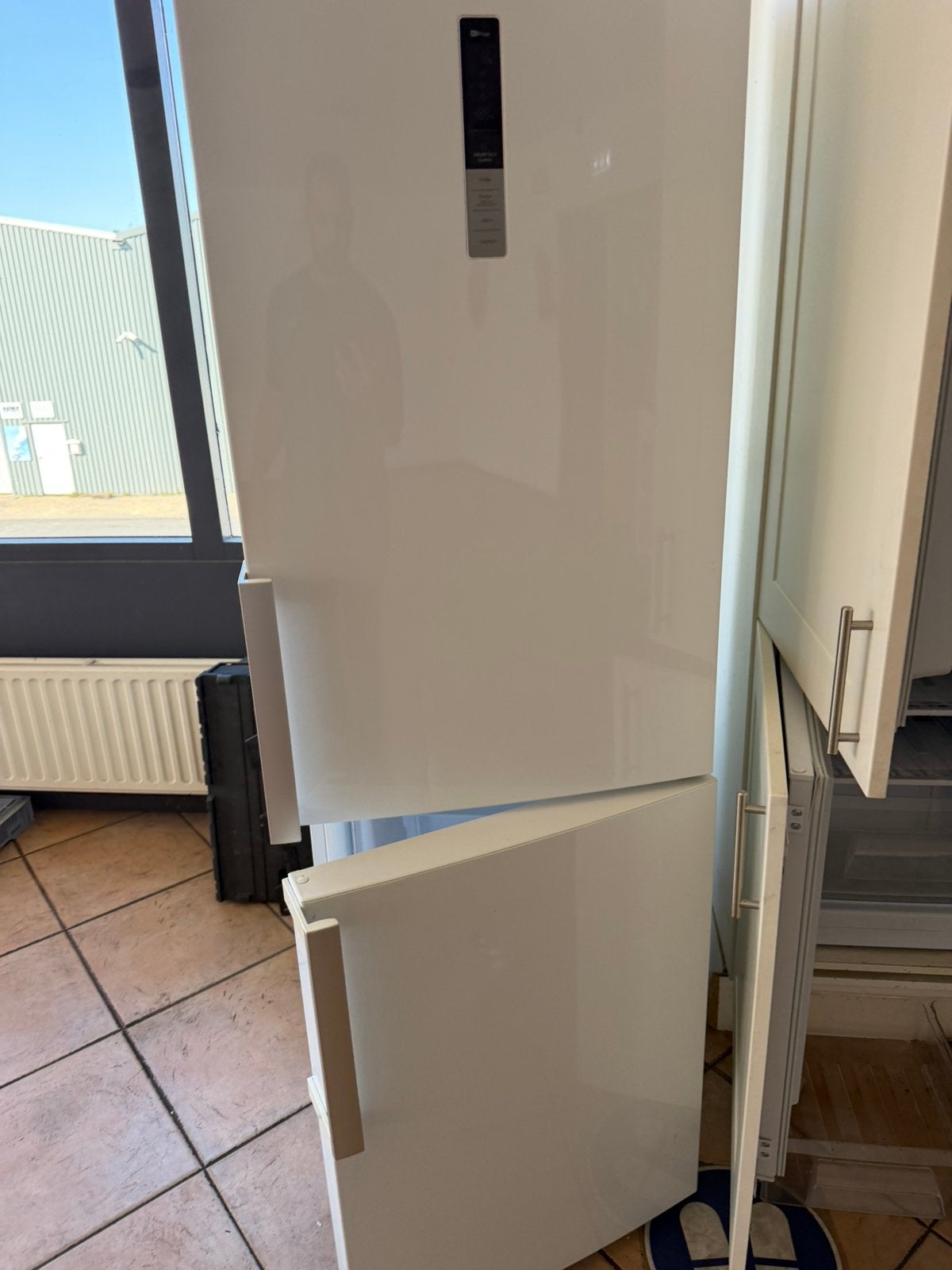 samsung rl56gegsw. Koelkast vriescombinatie. Goede staat, 200 liter of meer, Met aparte vriezer, Zo goed als nieuw, 160 cm of meer