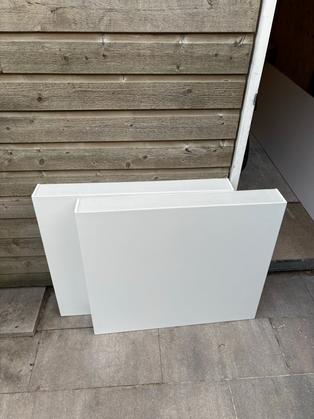 2x Sentimo Witte Radiatorombouw 75x85cm, Doe-het-zelf en Verbouw, Verwarming en Radiatoren, Ophalen, Gebruikt, Overige typen, 60 tot 150 cm