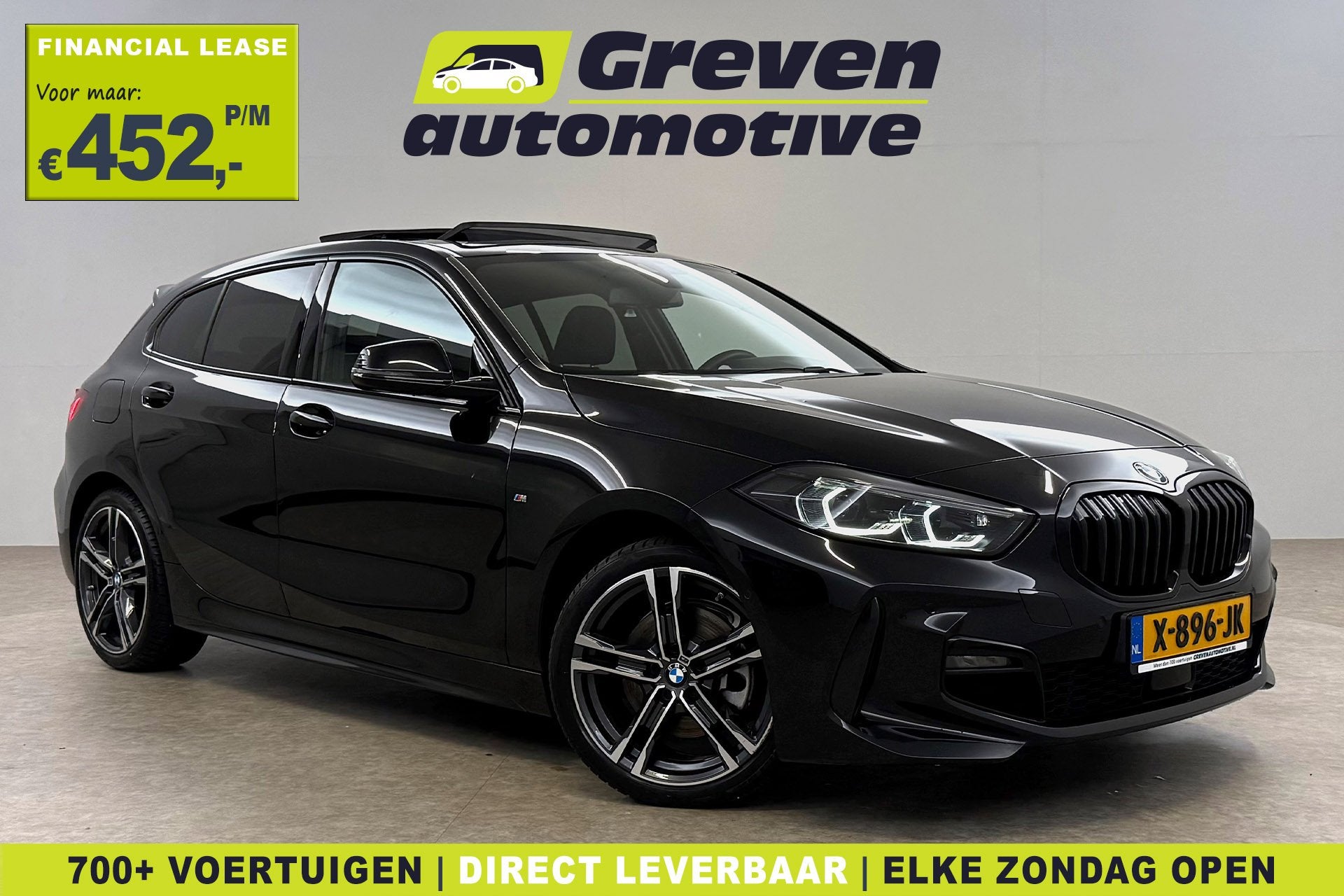 BMW 1-serie 118i M-Sport | Pano | Virtual | Sfeer | Camera |, Auto's, 136 pk, Gebruikt, Zwart, Origineel Nederlands