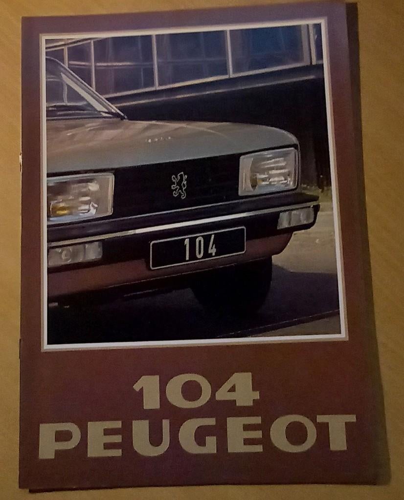 Peugeot 104 Coupé ZS brochure 1978, Verzenden, Zo goed als nieuw, Peugeot