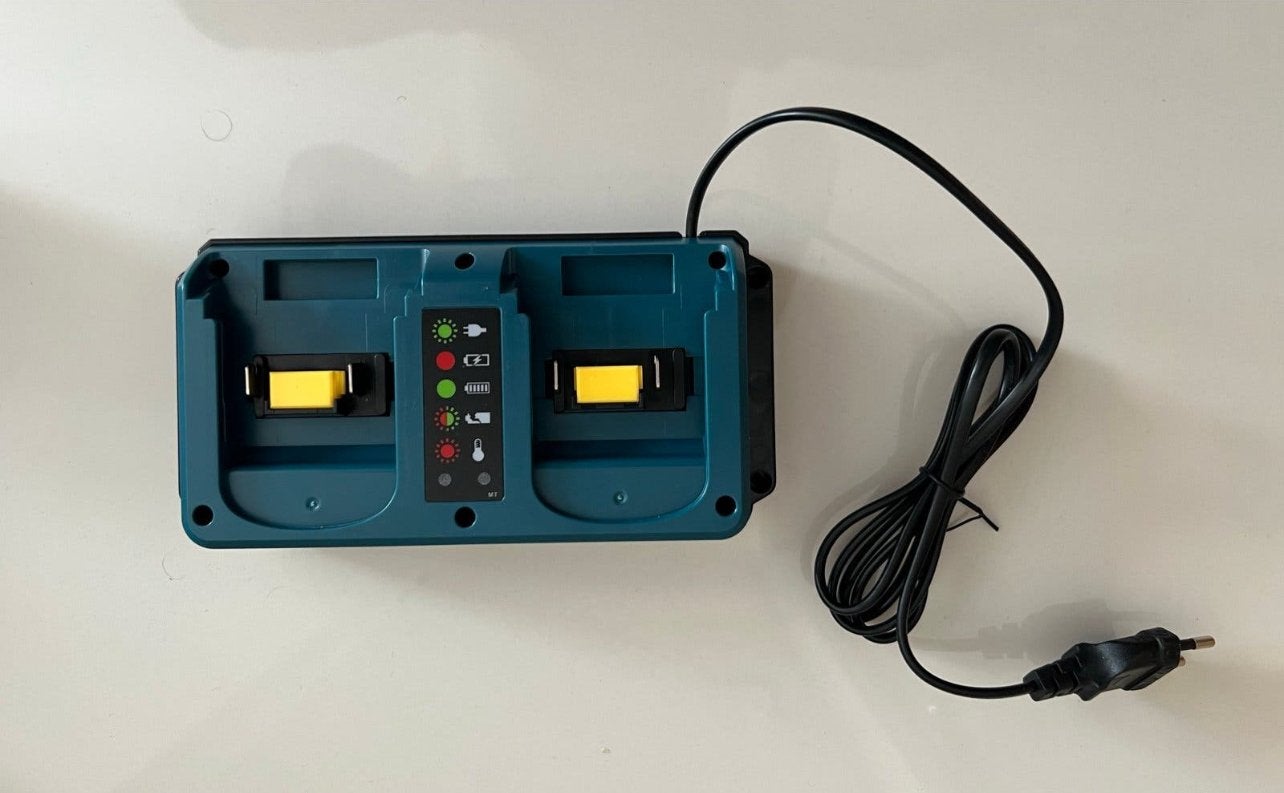 Dubbele Intelligente Snellader voor Makita 18V Accu met LED, Ophalen of Verzenden, Nieuw