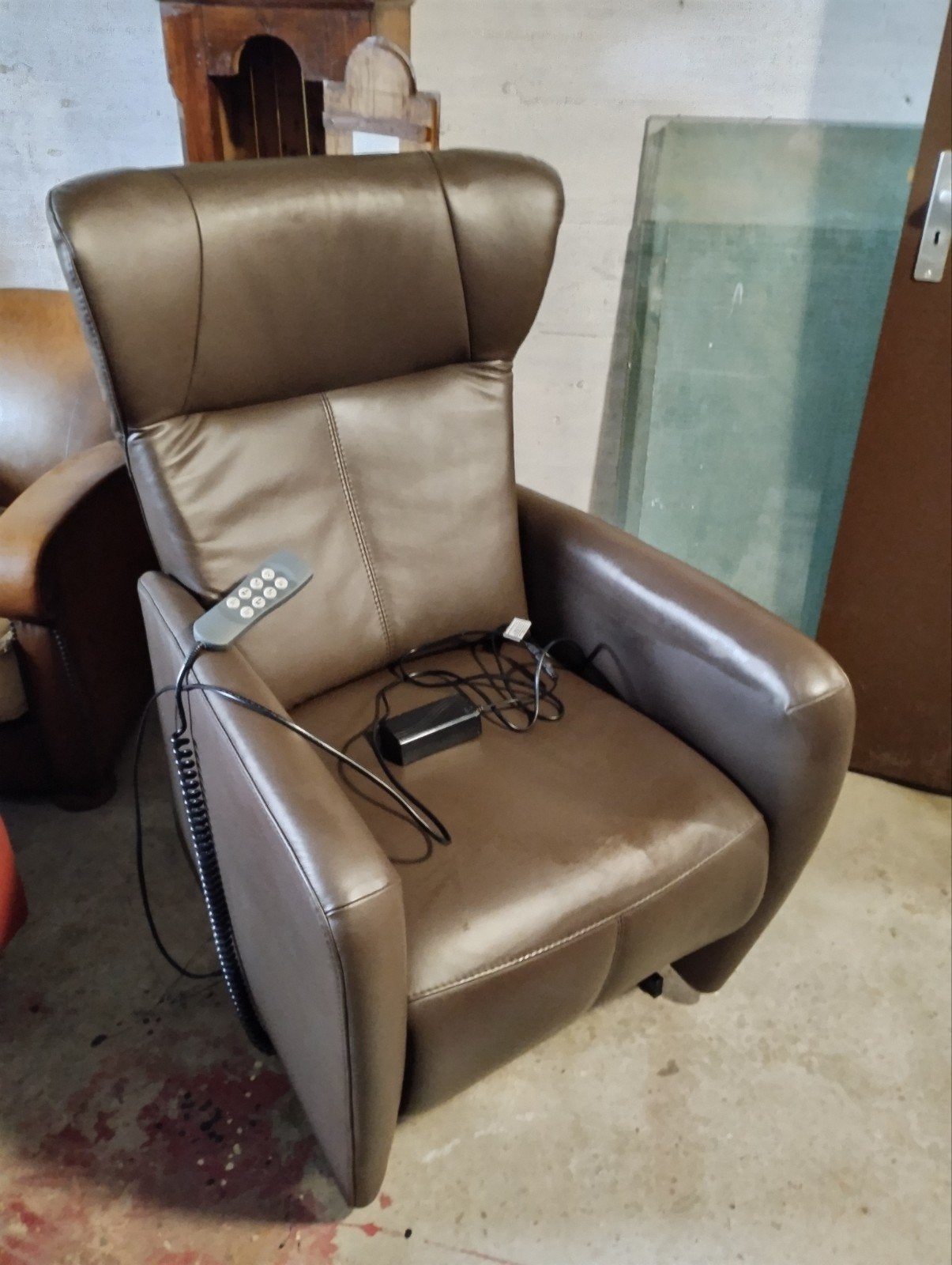 Prominent Sorisso leren sta op fauteuil met FSP garantie, Ophalen