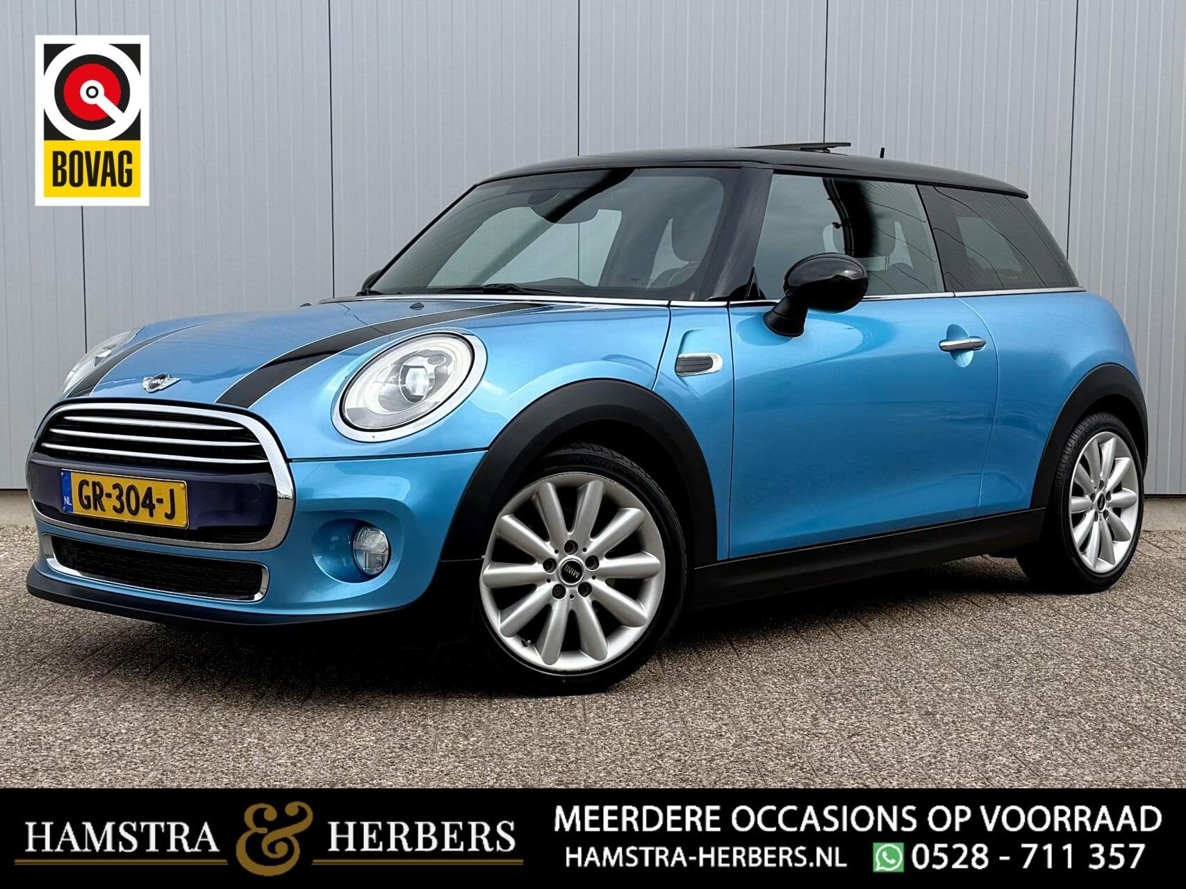 MINI Cooper 1.5 Chili | PANORAMADAK | LED | NAVI PRO | blauw, Voorwielaandrijving, 136 pk, Gebruikt, Euro 6