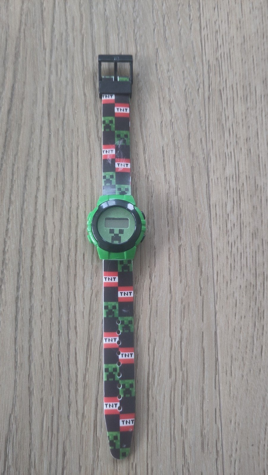 Minecraft Horloge - Groen met TNT en Creeper design, Sieraden, Tassen en Uiterlijk, Ophalen of Verzenden