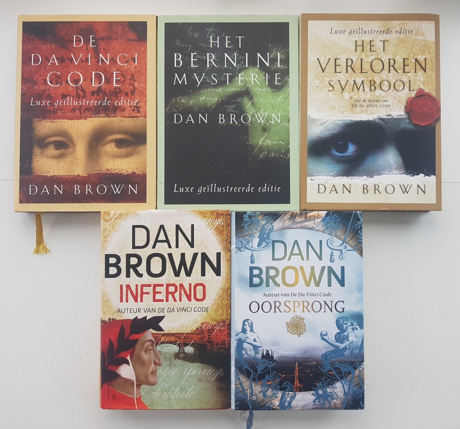5x Dan Brown Thrillers | Hardcover | Luxe Edities, Ophalen of Verzenden, Dan Brown