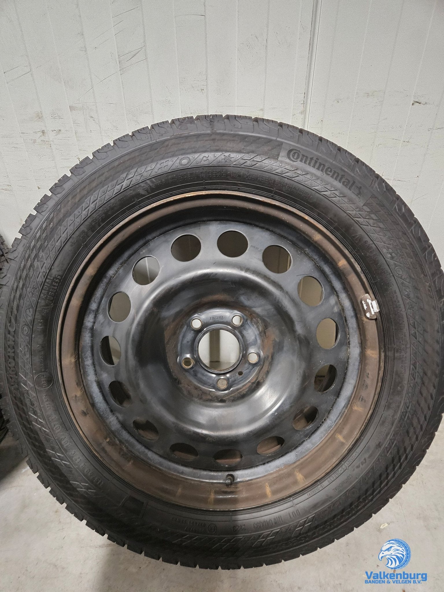 7-8mm! Originele Opel Vivaro C 5x108 zwarte stalen velgen 17, -, -, Banden en Velgen, 17 inch