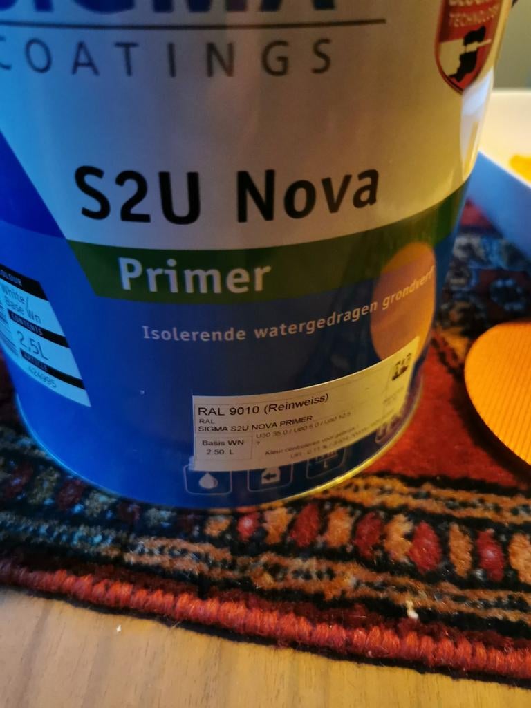 Sigma S2U Nova Primer RAL 9010 (2.5L), Ophalen of Verzenden