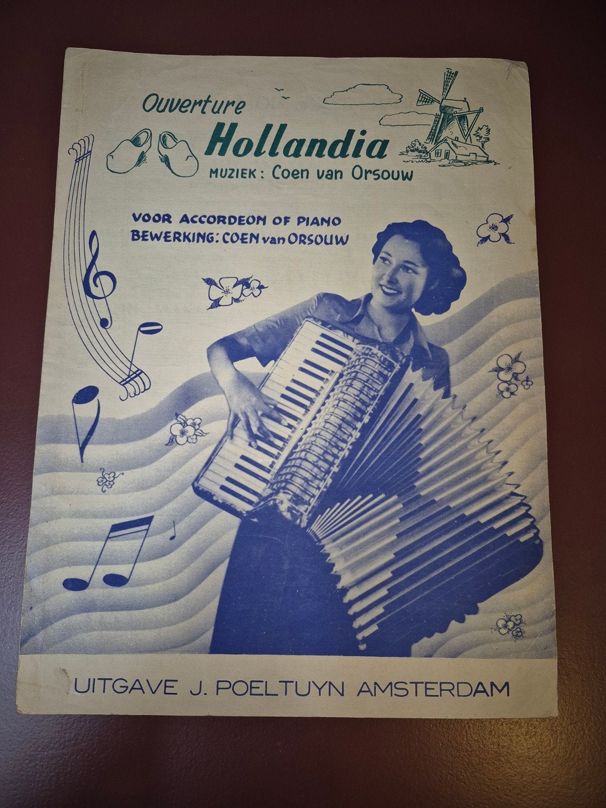 Overture Hollandia - Coen van Orsouw (Accordeon/Piano), Gebruikt, Ophalen of Verzenden, Artiest of Componist, Accordeon
