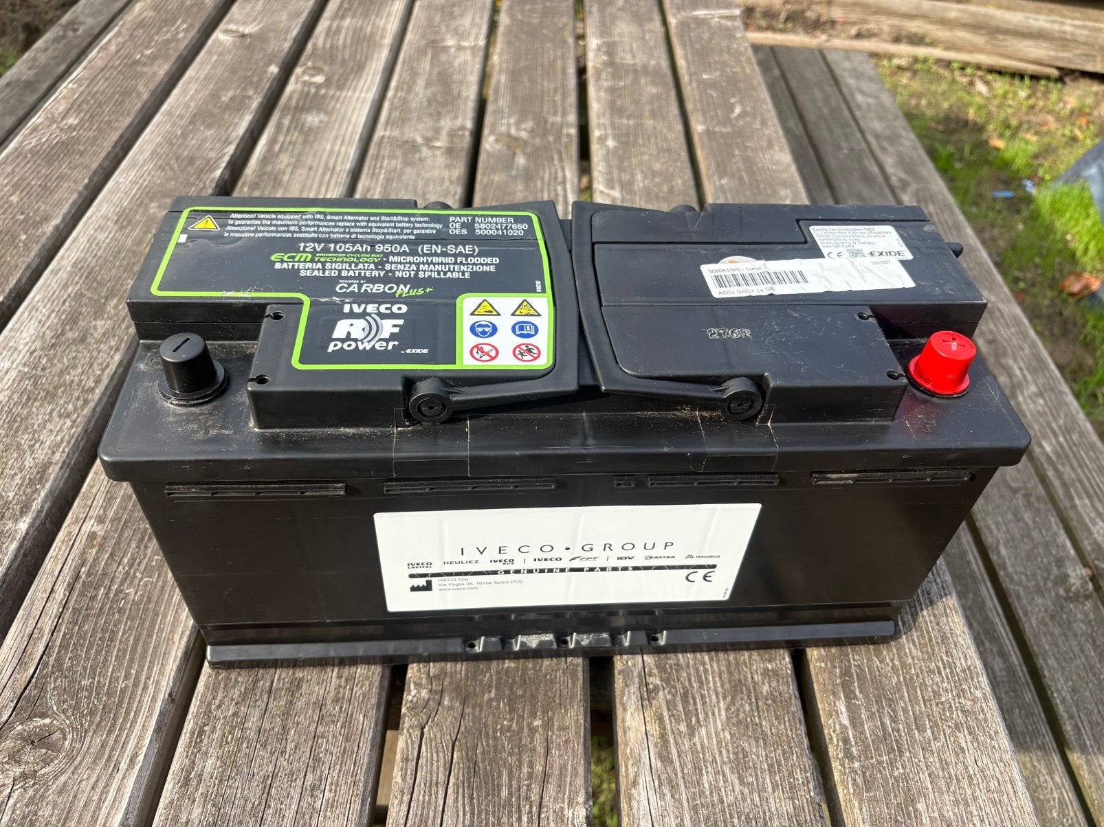 nette start stop accu 105 A, Ophalen