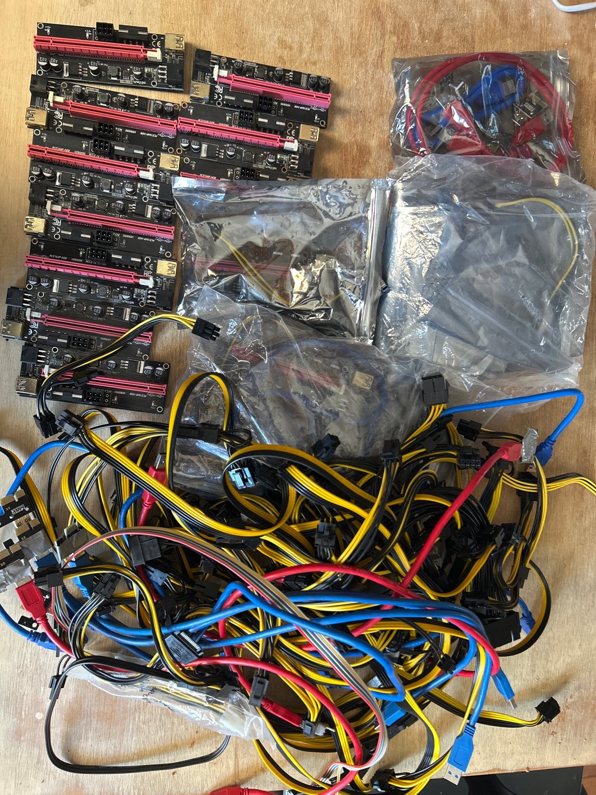 PCI-E 1X naar 16X Riser Kaarten voor Mining (VER009S), Ophalen of Verzenden, Gebruikt