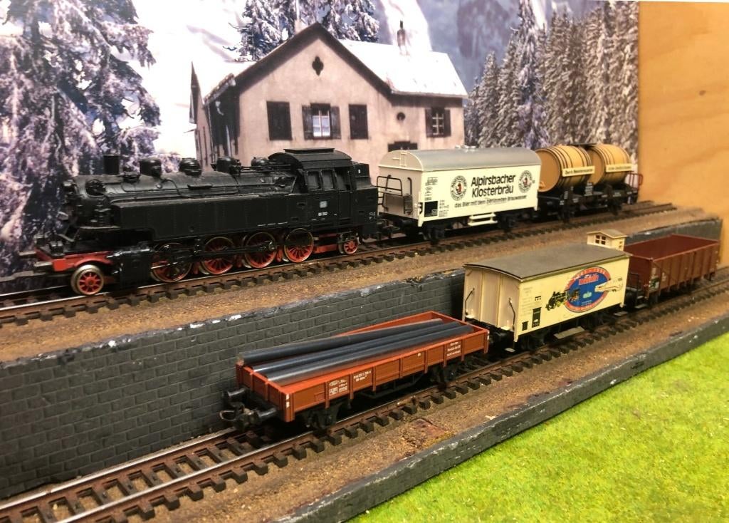 Märklin 3696 tender stoomloc BR86 + wagons, Wisselstroom, Gebruikt, Locomotief, Ophalen of Verzenden