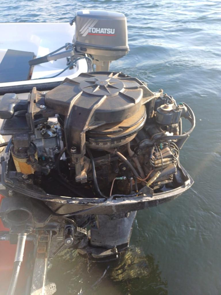 Buitenboordmotor 8 pk mercury, Watersport en Boten, Buiten- en Binnenboordmotoren, 10 tot 30 pk, Gebruikt, Met afstandsbediening
