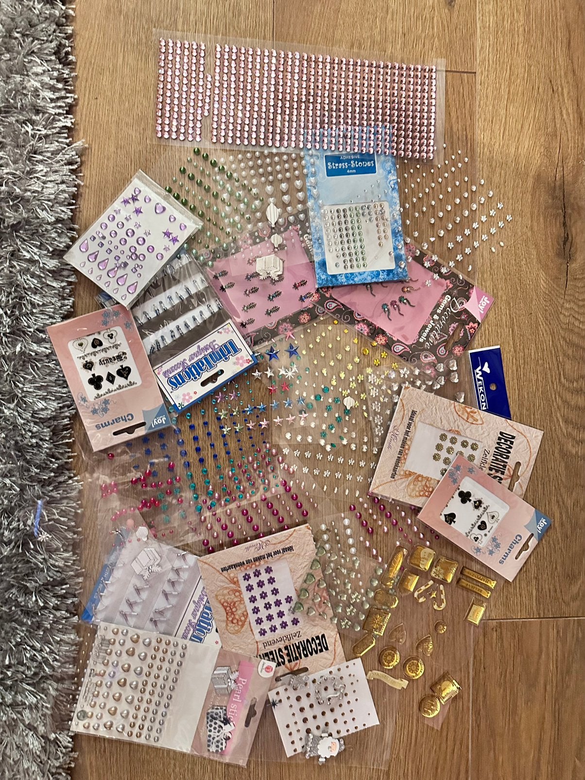 Steentjes voor kaarten maken, Ophalen of Verzenden, Gebruikt