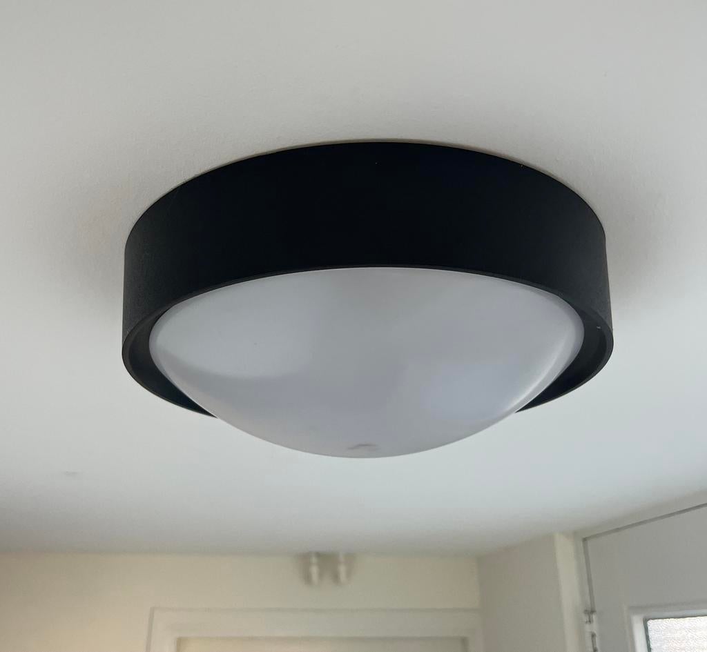 Set 4 Lucide lampen - 4x Plafonnières Zwart, Huis en Inrichting, Lampen | Plafondlampen, Ophalen of Verzenden, Zo goed als nieuw