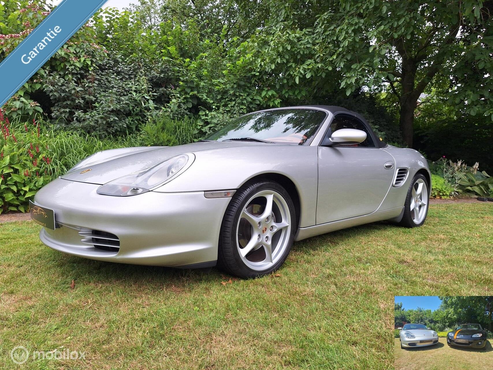 Porsche Boxster 986 vrijwel nieuwstaat! Perfect onderhouden., Achterwielaandrijving, Leder, 2 stoelen, Zilver of Grijs
