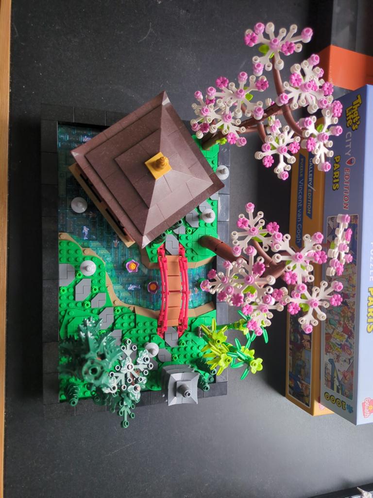 Lego Japanse Tuin met Tempel en Kersenbloesem, Ophalen of Verzenden, Zo goed als nieuw, Overige merken