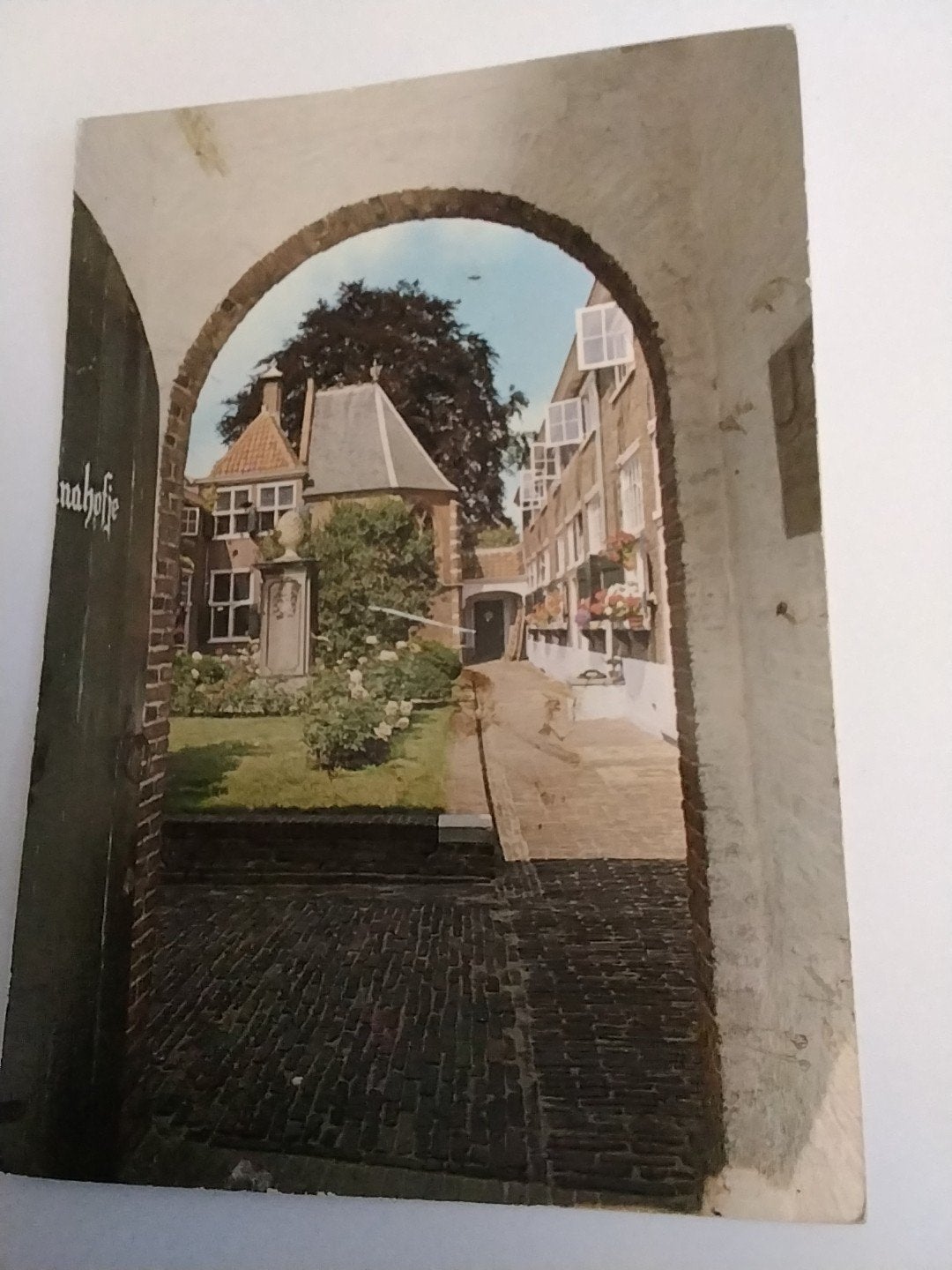 Oude ansichtkaart Leiden, St. Annahofje, Ophalen of Verzenden