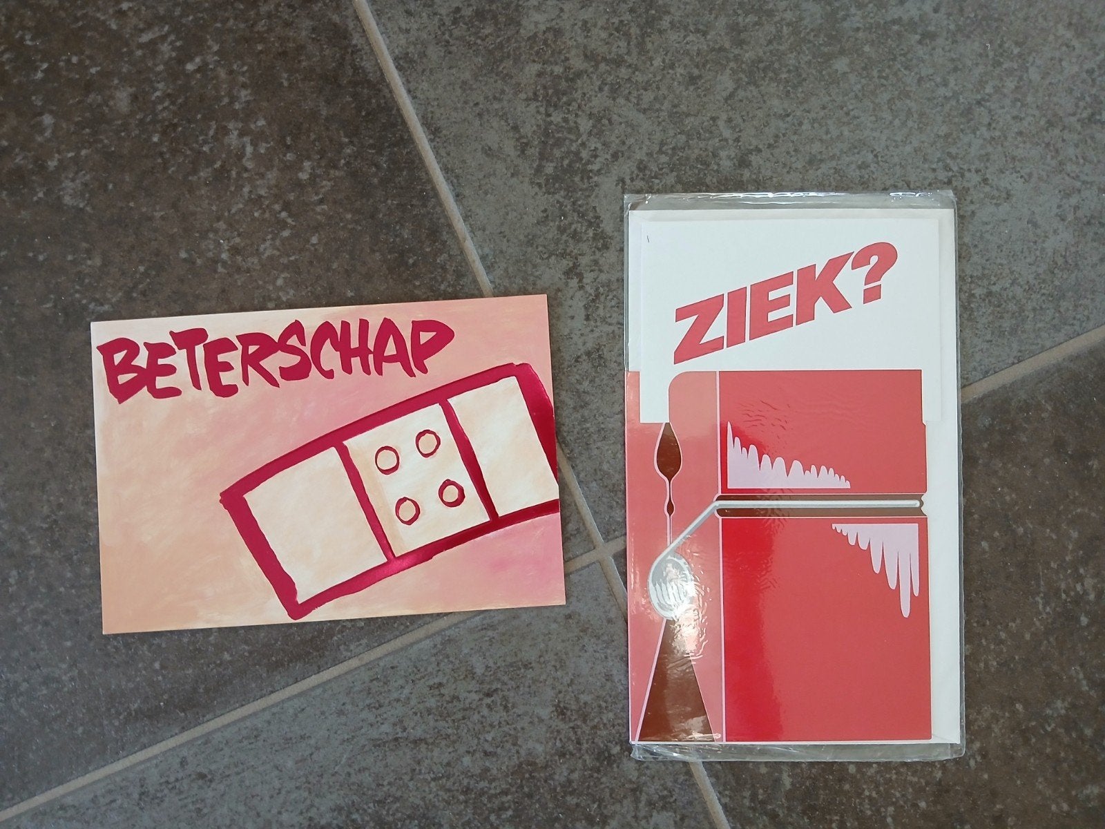 Vintage beterschap kaarten, Ophalen, Overige thema's