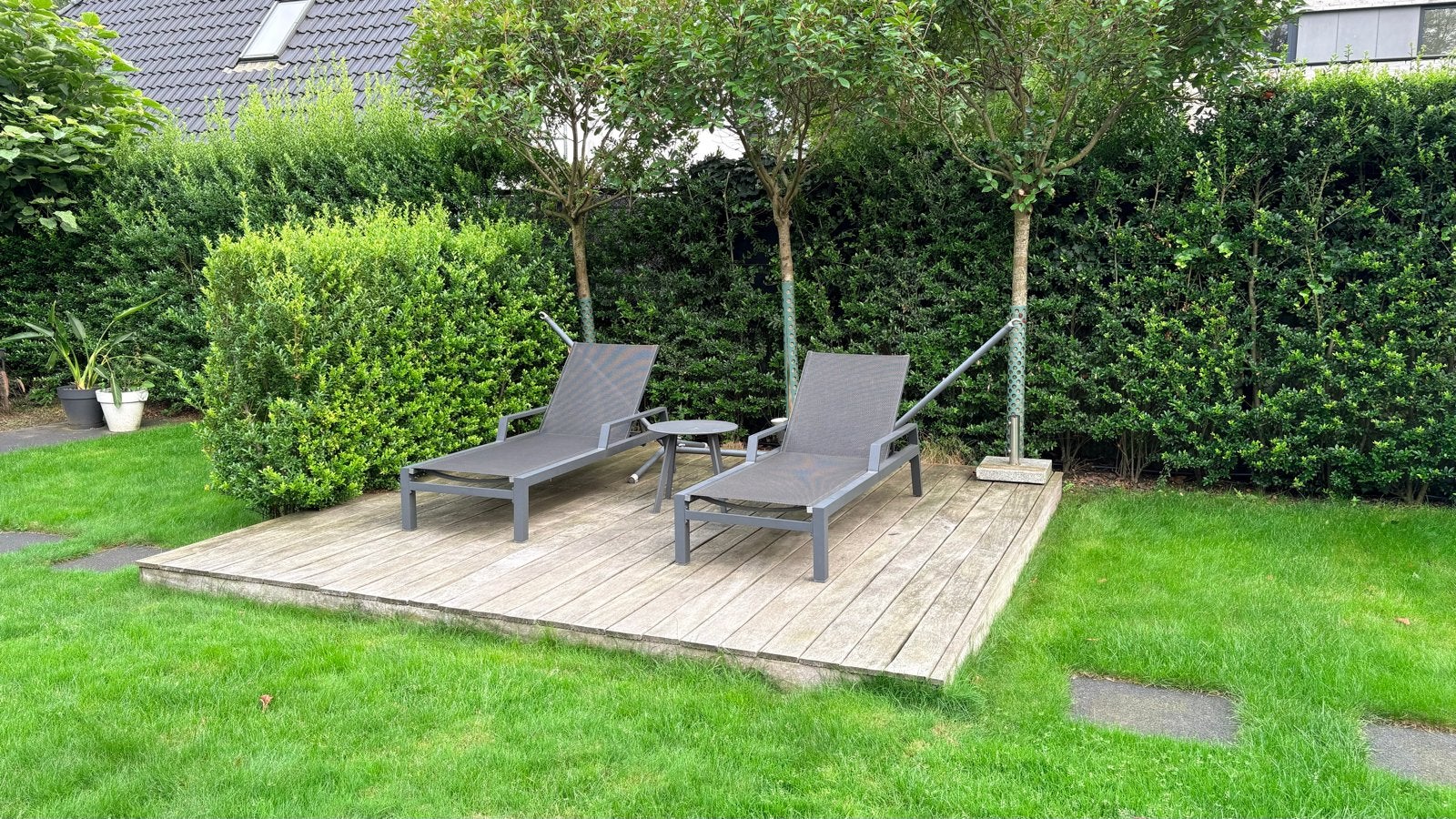 Tropisch hardhout planken/vlonder voor tuin of terras, Ophalen, Gebruikt, Hout