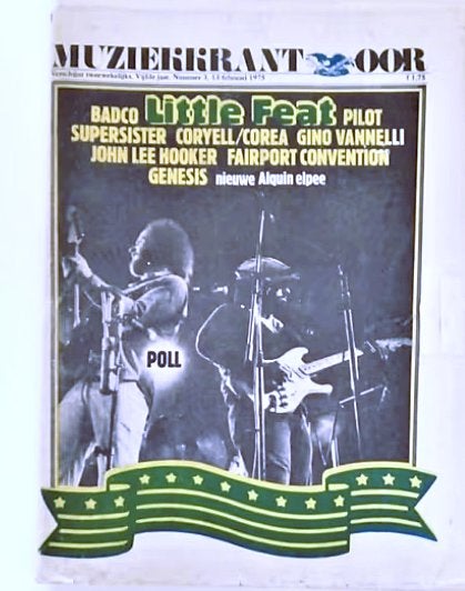 Muziekkrant Oor 1975 nr. 03 - Little Feat cover, Genesis, Boeken, Ophalen of Verzenden, Gelezen, Muziek, Film of Tv