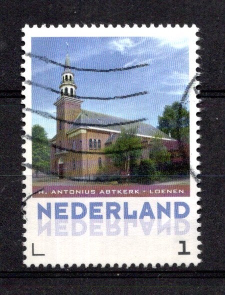 gestempelde zegel. Persoonlijke: uit velletje van 3. Loenen, Postzegels en Munten, Postzegels | Nederland, Ophalen of Verzenden