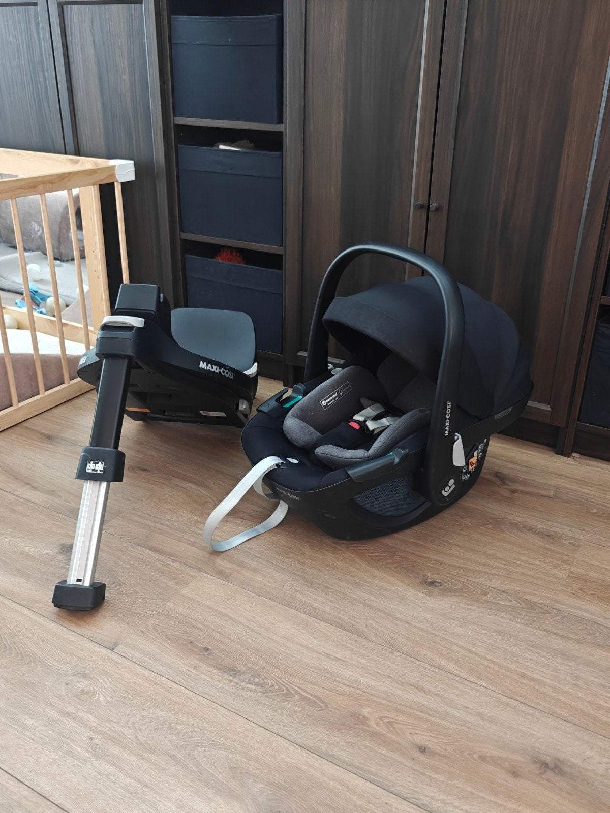 Maxi cosi pebble 360 + Familyfix base, Ophalen, Gebruikt, Isofix, 0 t/m 13 kg