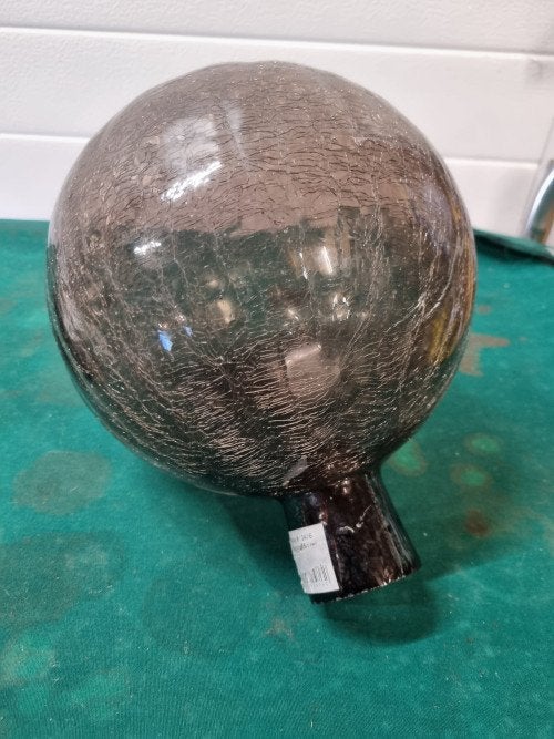 vaas gebroken glas bruin, Ophalen of Verzenden