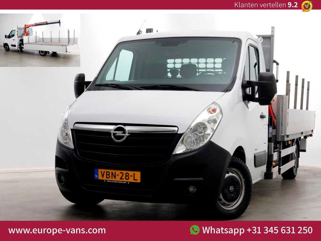 Opel Movano 2.3 CDTI 145pk E6 Open Laadbak + Kraan 08-2019, Auto's, Bestelauto's, Voorwielaandrijving, 145 pk, Gebruikt, Euro 6