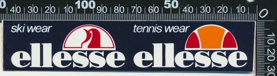 Sticker: Ellesse - Ski Wear - Tennis Wear, Ophalen of Verzenden, Zo goed als nieuw, Sport
