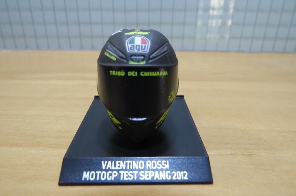 Valentino Rossi AGV helm test Sepang 2012 1:10 315120076, Aachen, Nieuw, Ophalen of Verzenden, 1:9 t/m 1:12