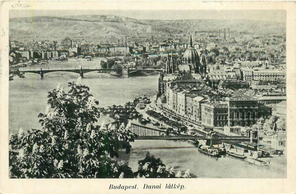 381-466-003 Budapest Dunai latkep, Verzamelen, Ansichtkaarten | Buitenland, Verzenden, Voor 1920, Overig Europa