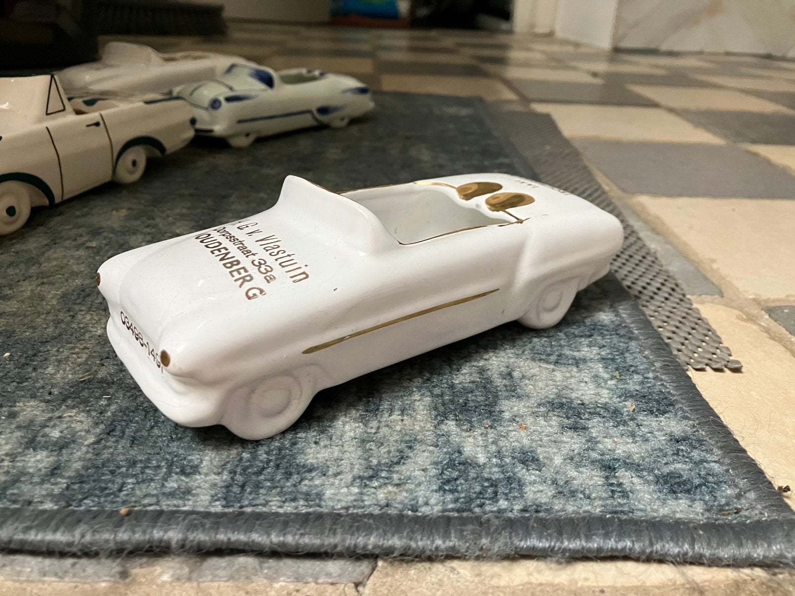 Oude asbak Woudenberg H. v. Vlastuin taxi trouwrijden auto, Ophalen of Verzenden