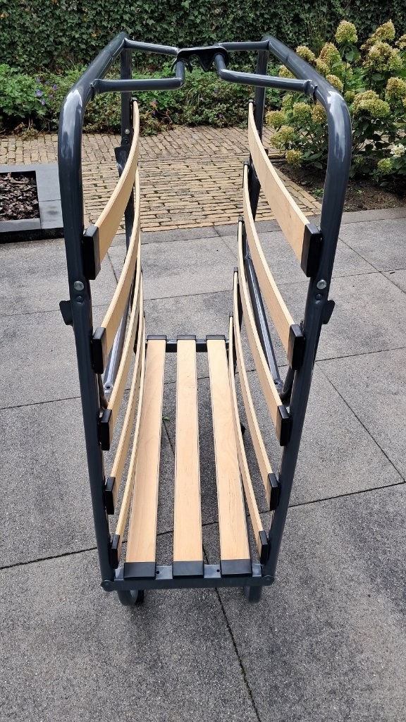 opklapbed / logeerbed met lattenbodem, Ophalen, Verstelbaar, Eenpersoons, 190 cm of minder